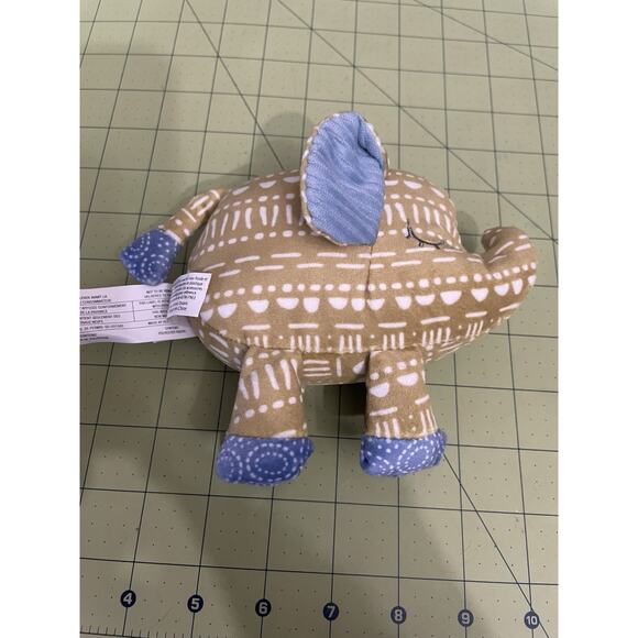 Mary Meyer Rattle Boho Elephant Plush Stuffed Animal Baby Toy Infant 5.5" Green - Picture 6 of 13